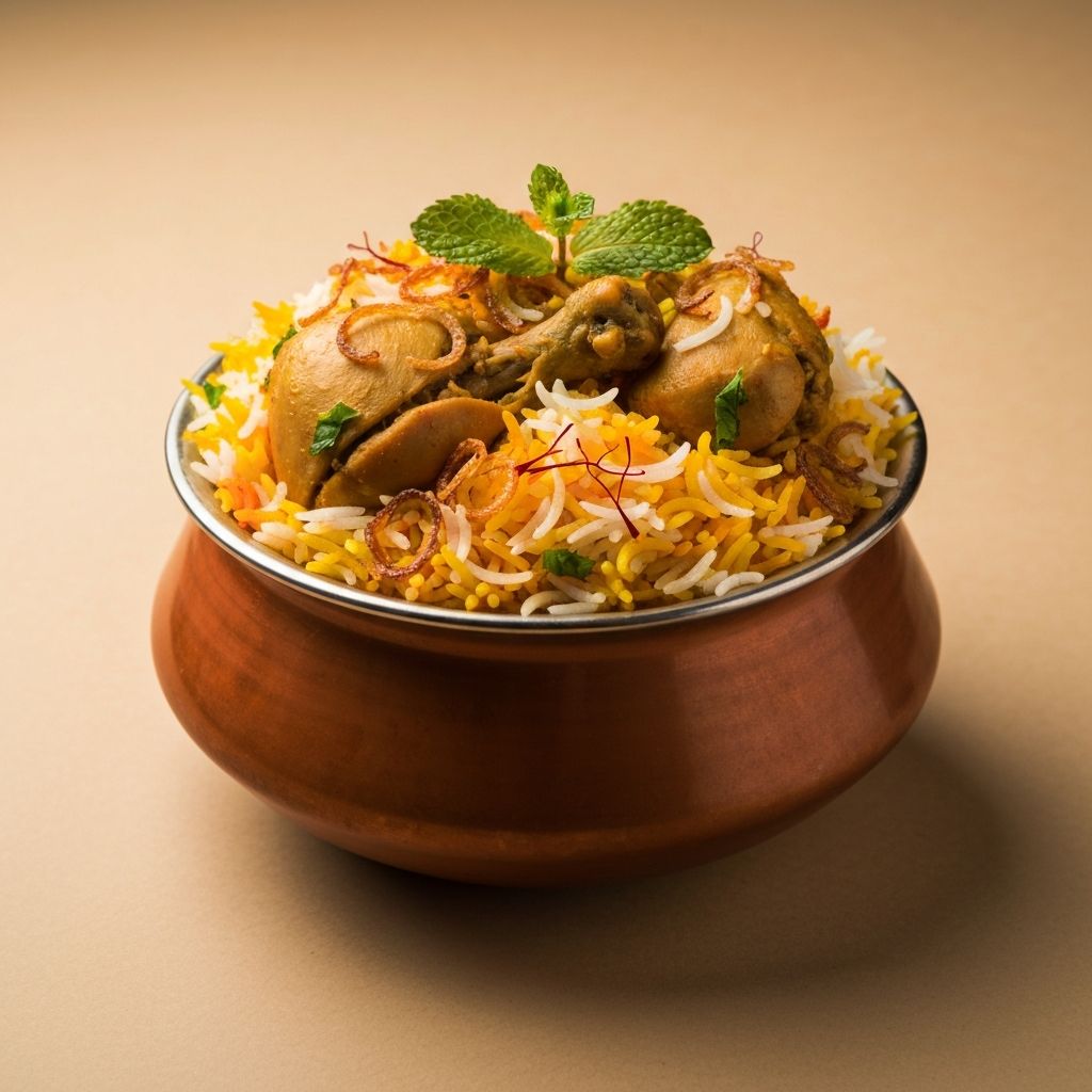 Lucknowi Chicken Biryani