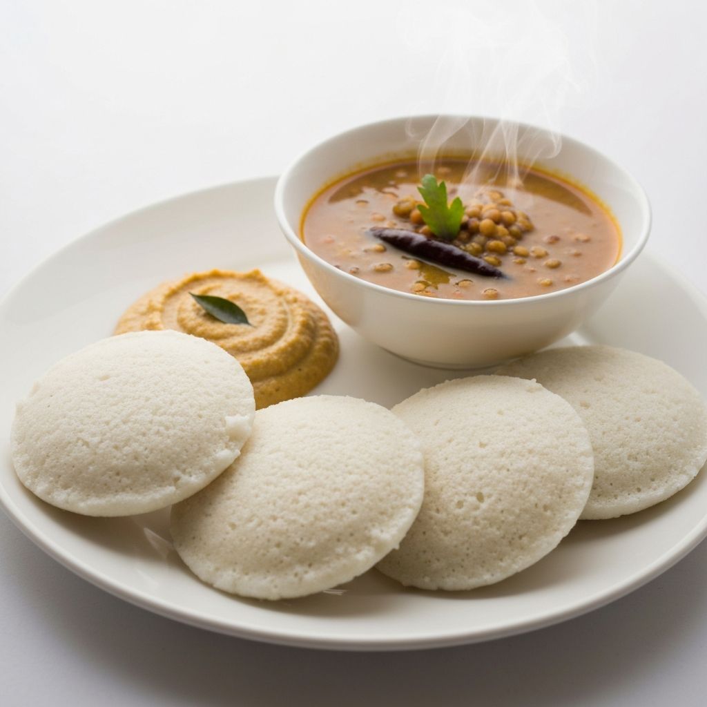 Idli with Sambar